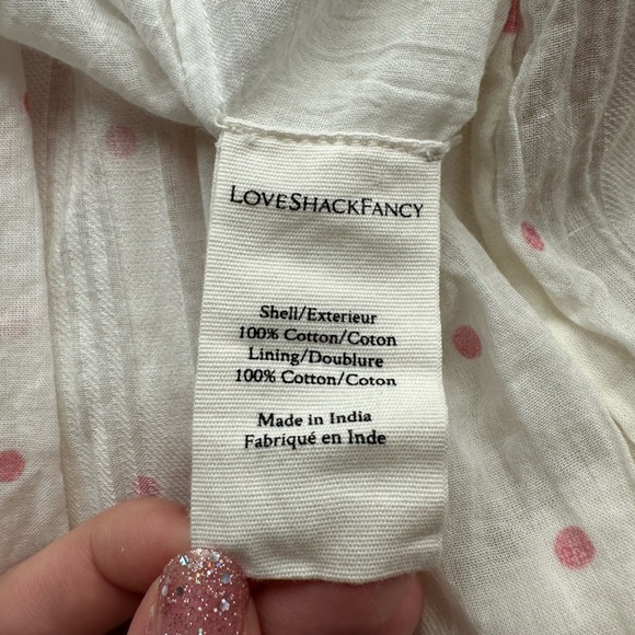 LoveShackFancy Cream and Floral Dress - Picture 5 of 6